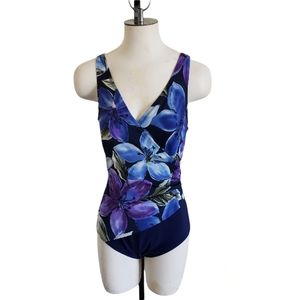 Studio Works Women's Floral One piece Swimsuit Size 12